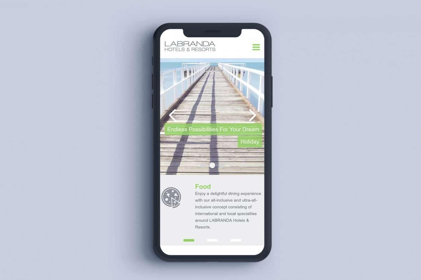 Labranda Hotels iphoneX Mockup_01